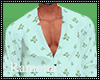 Teal Flowers Shirt