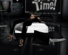 black/White ottoman