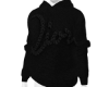 Black Hoodie Ribbon