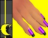 Purple w/black tip nails
