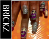 -B- Gold Glitter Lips
