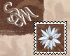 White Flower Stamp