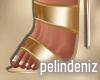 [P] Beauty gold pumps
