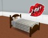 8 pose White Satin Bed