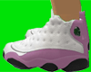 13s white X Pink