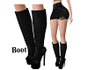 long barrel boots black