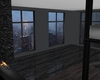Rainy night city loft