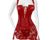 red lace dress w/stars