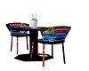50,s rock table n chairs