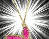 PLAYBOY GOLD/PINK NECKLE