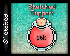 15k Support Sticker