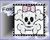 Skull pink stamp