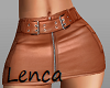Leather rust skirt RL
