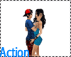 Action Sweet Couple Pose