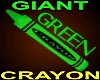 Giant Green Crayon