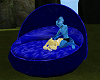 {M}Blue Pet Bed