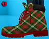 Christmas Plaid Boots F