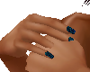 Blue Scale nails