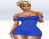 Royal Blue Crochet Mini