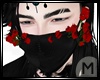 M Mask with roses