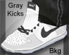 (B) Gray & White Dunks