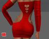 Sexy red heartdress