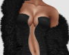 CA Black Fur Coat