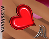 [M] Pvc Heart Lush Red