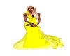 yellow   gown