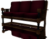 Red Wicker Refl Couch