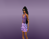 fun purple disco dress