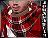 Winter Red Plaid Scarf