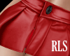 !! Leather Red Skirt RLS