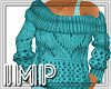 {IMP}Teal Knit Sweater