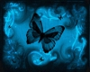 blue butterfly room