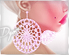 Pink Crochet Earrings