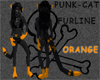 Punk-cat ORANGE tail