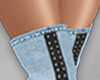 BadAss Blue Denim Boots