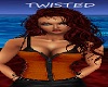 Corset Orange Ties Shirt
