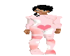 Pink Hearts Footie Pj