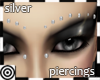 *m Silver Face Piercings