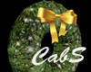 CS Gold Bow Wreath