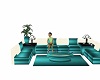 teal couch set 