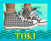 +T+Gray CheckeryConverse