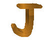 *Gia* Gold Letter J