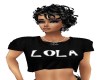 "LOLA" TEE-SHIRT BLACK