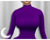 Purple Turtleneck Dress