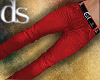 Red Straight Jeans
