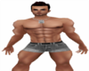 Mens Muscle Denim Grey