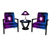 Purp/Blue Chat Chairs